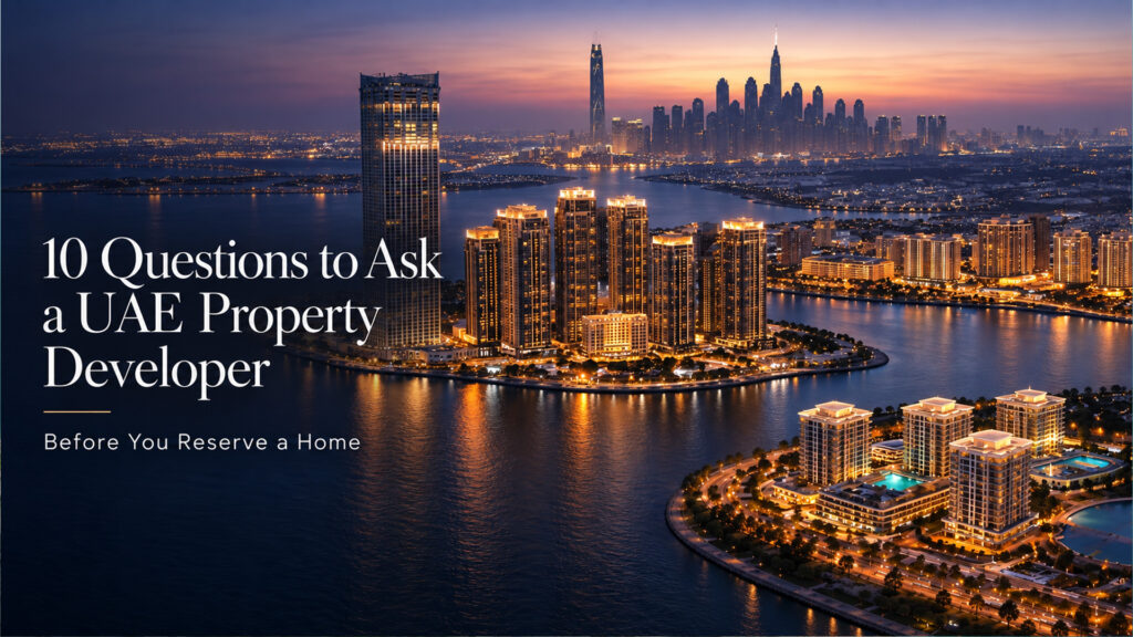questions to ask a property developer UAE