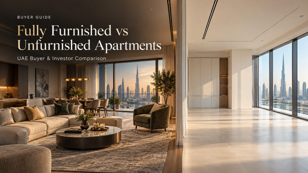 fully furnished vs unfurnished apartments UAE